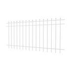 Zaun Como | Pulverbeschichtet RAL 9010 Reinweiß