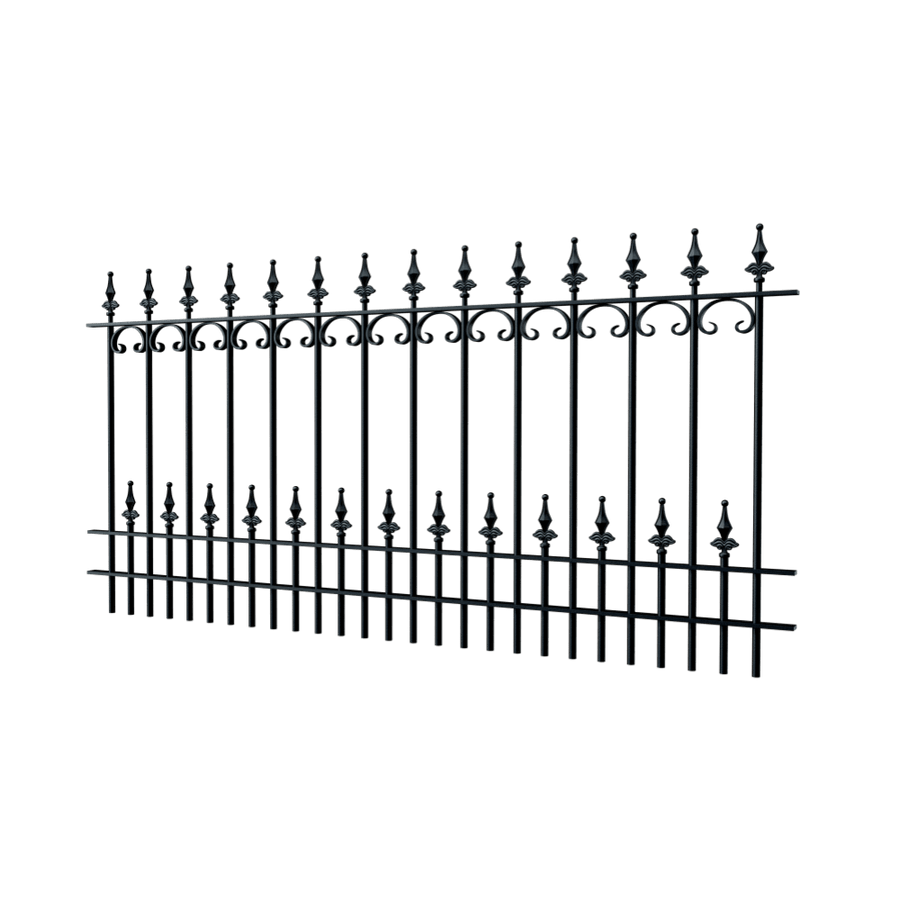 Zaun Lucca | Pulverbeschichtet RAL 9005 Tiefschwarz