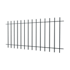 Zaun Padua | Pulverbeschichtet RAL 9005 Tiefschwarz