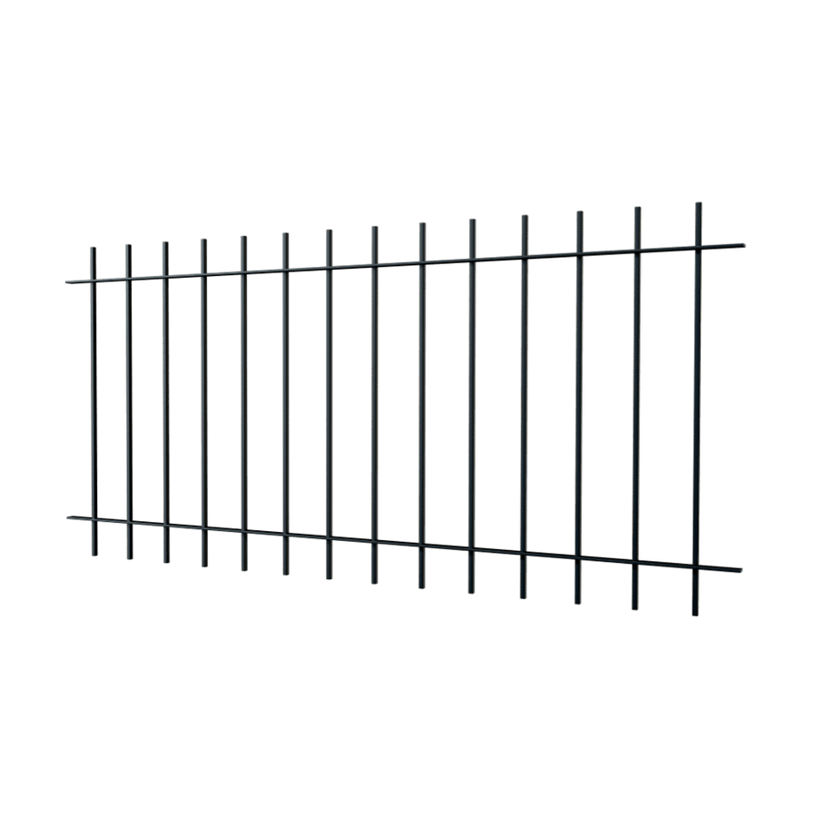 Zaun Padua | Pulverbeschichtet RAL 9005 Tiefschwarz
