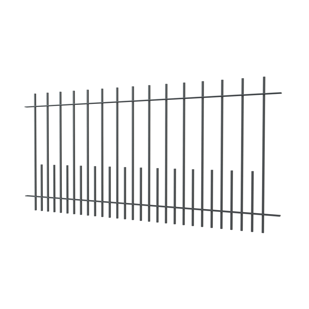 Zaun Perugia | pulverbeschichtet anthrazit