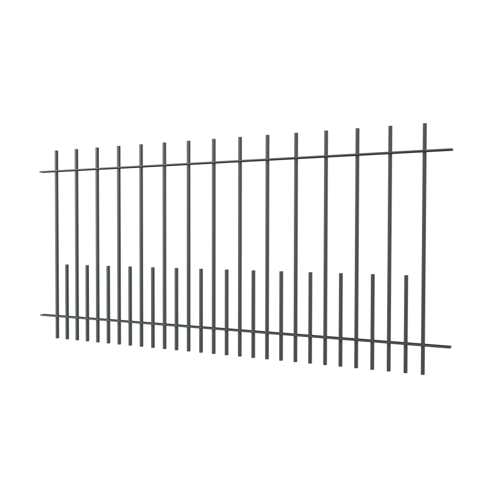 Zaun Perugia | Pulverbeschichtet RAL 7016 Anthrazitgrau