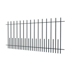 Zaun Perugia | Pulverbeschichtet RAL 9005 Tiefschwarz