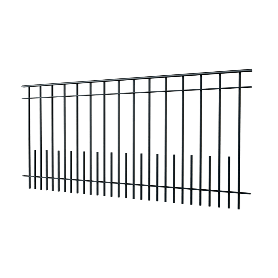 Geländer Perugia als 3D-Modell | Pulverbeschichtet Sonderfarbe RAL 9005 Tiefschwarz