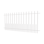 Zaun Perugia | Pulverbeschichtet RAL 9010 Reinweiß