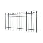 Zaun Pino | Pulverbeschichtet RAL 9005 Tiefschwarz