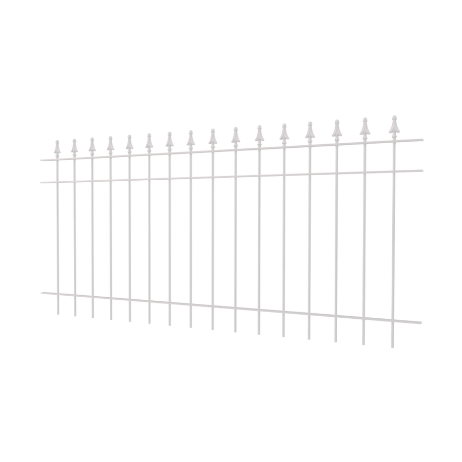 Zaun Pino | Pulverbeschichtet RAL 9010 Reinweiß