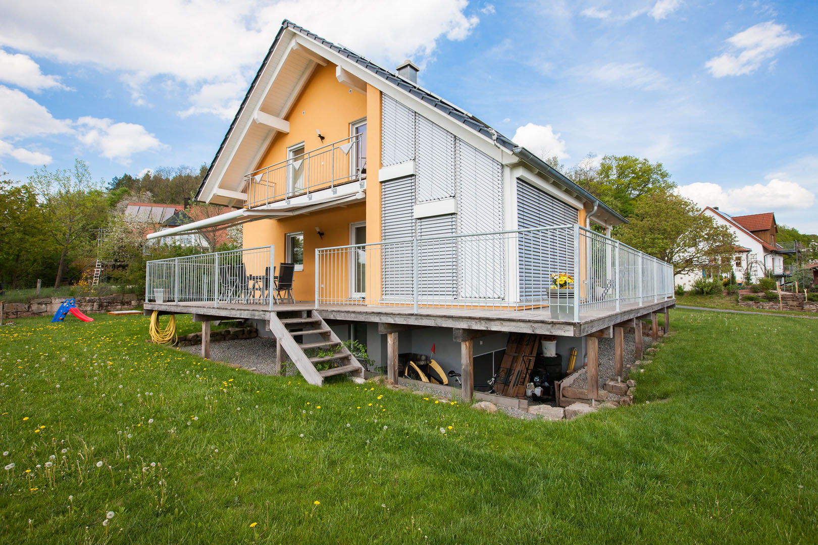 Geländer Ancona Gesamtansicht Haus und Garten | Feuerverzinkt