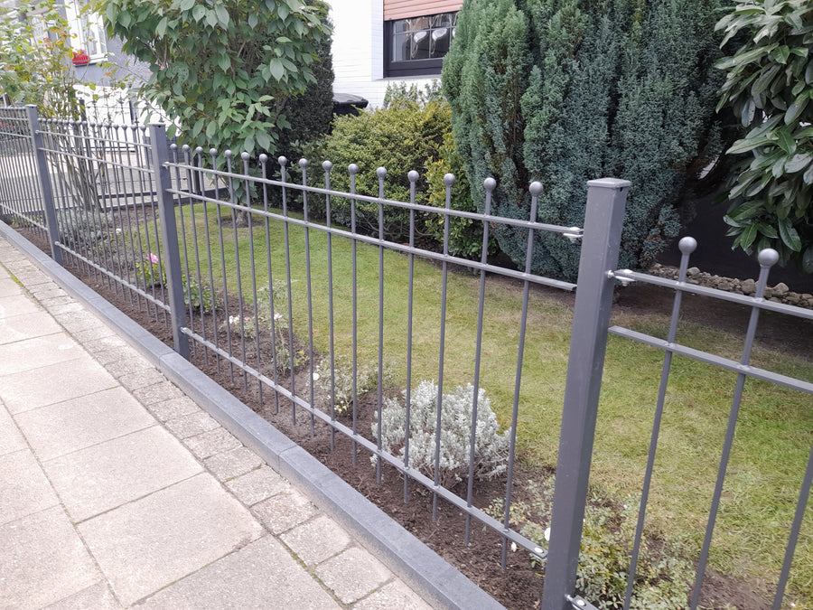 Zaun Como | Pulverbeschichtet Anthrazit