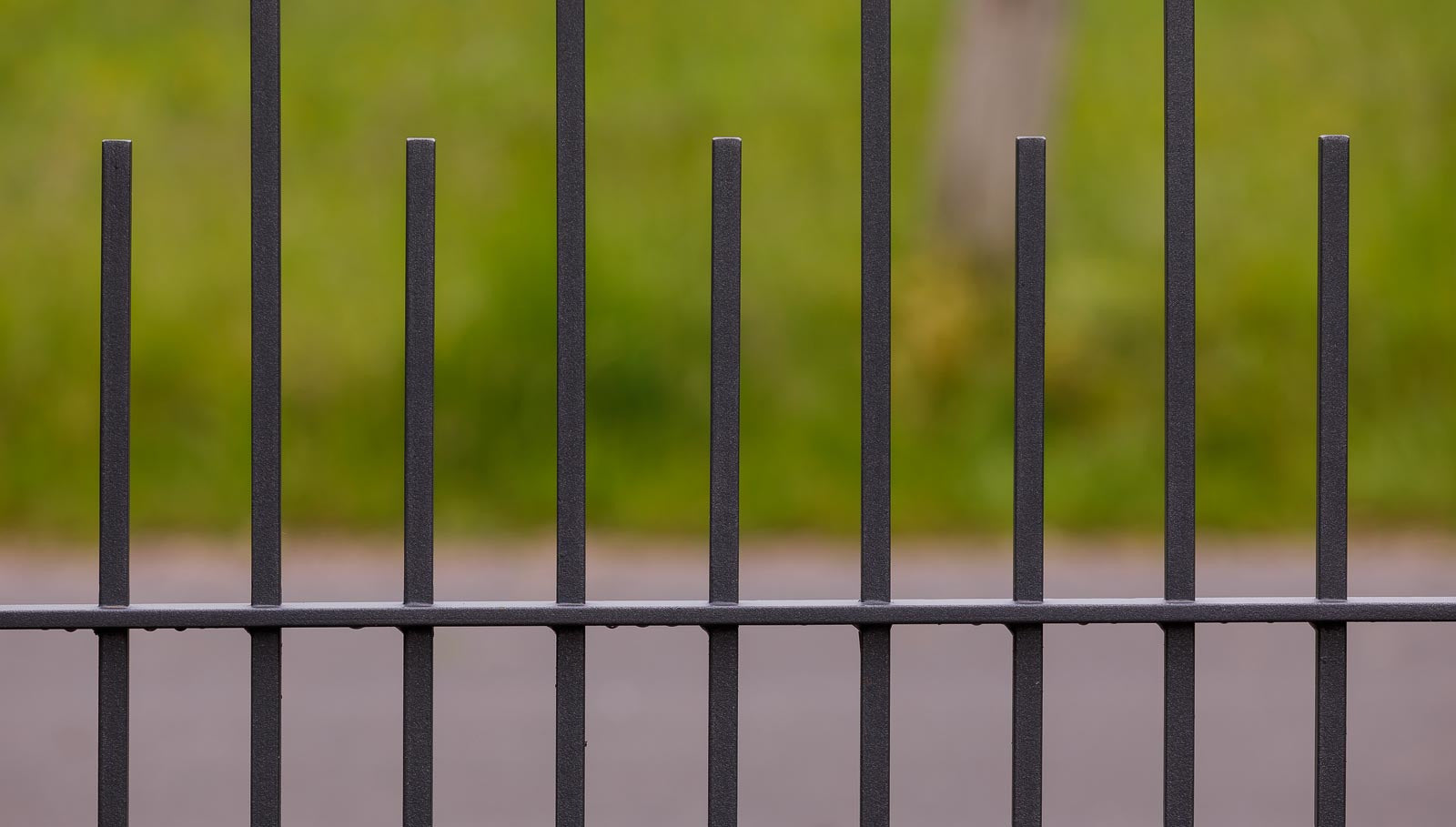Zaun Perugia als Detailansicht | Pulverbeschichtet Anthrazit