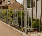 Zaun Ancona über Eck montiert | Feuerverzinkt
